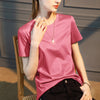 Summer Daily Basic Tee , Mercerized Cotton with Silk / O-Neck MEWOW#OOTD