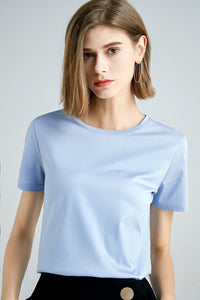 Summer Daily Basic Pure Cotton Tee / O-Neck MEWOW#OOTD