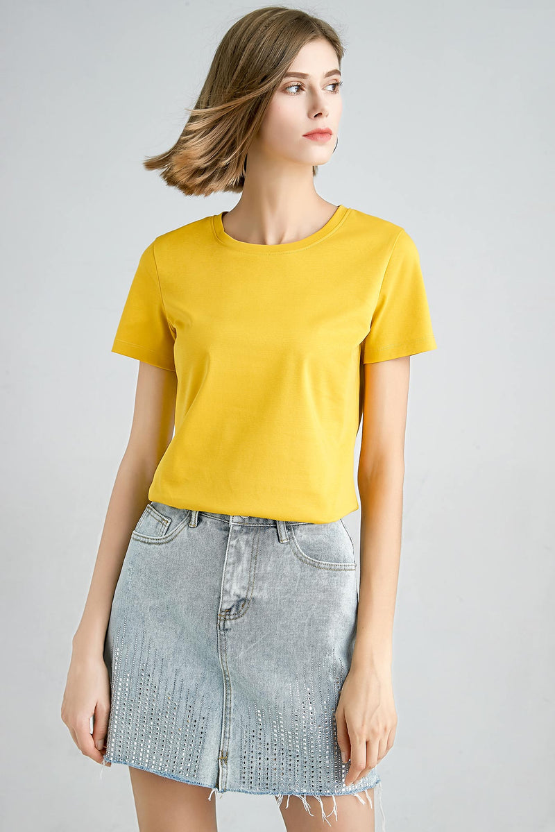 Summer Daily Basic Pure Cotton Tee / O-Neck MEWOW#OOTD