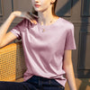 Summer Daily Basic Tee , Mercerized Cotton with Silk / O-Neck MEWOW#OOTD